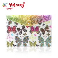 Carpeta de Archivos de Polipropileno de Alta Calidad Yalong, Multicolor, Personalizada, Modelo FC-16C, para la Escuela, con una Hermosa Impresión en la Cubierta, Bolsas para Documentos