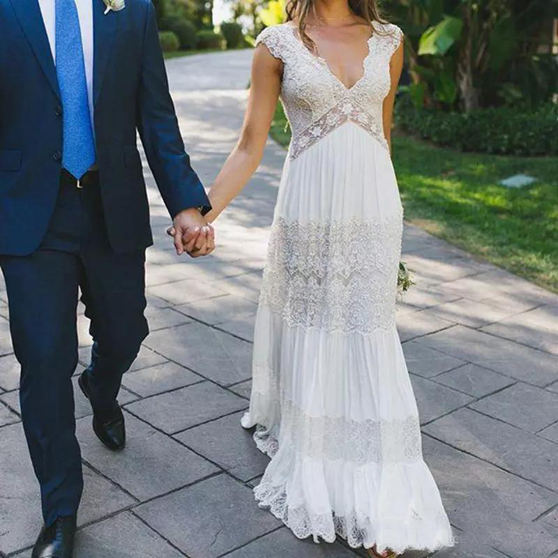 wedding dresses for the beach 2014 Thin Straps Summer Wedding Dress for Seaside vestido de novia de playa –  loveangeldress main image 0