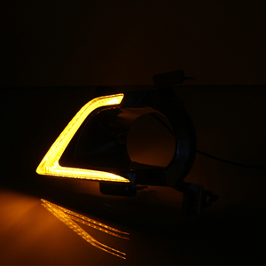 LED <strong>Orange</strong> Daytime Running <strong>Light</strong> for Toyota INNOVA 2015-2016 New 6000K Color Temperature with Yellow Fog Lamp DRL - Product Image 4