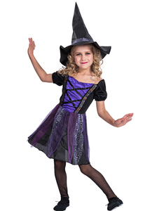 Amazon Vente Chaude Ctock Halloween Sorcière Costume <span class=keywords><strong>Cosplay</strong></span> Pour Les Filles - Product Image 1