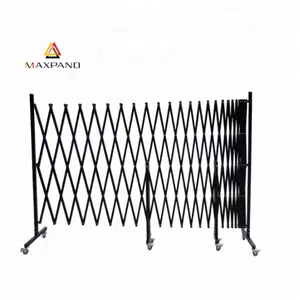 MAXPAND Ngoài Trời Kim Loại Đứng Palisade Fence Accordion Cửa Nhà Để Xe Mở Rộng Có Thể Thu Vào Hàng Rào