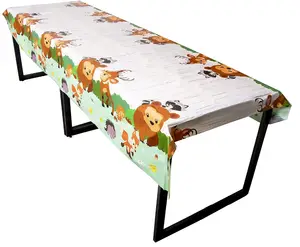 Plastic Table Cover Table Covers Wholesale Hot Sale Disposable Printed Birthday Party Handmade Cartoon Customized Walmart Plain