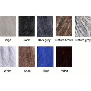 Top grade <span class=keywords><strong>Beige</strong></span> maglia della pelliccia del coniglio cappotto/out wear/abbigliamento/soprabito - Product Image 6