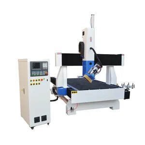 4 x 8 ft woodworking machine rotating head 180 degree 1325 4 axis automatic atc wood cnc router