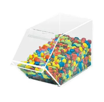 Kunststoff acryl lebensmittel display rack 3 tiers, candy gläser großhandel