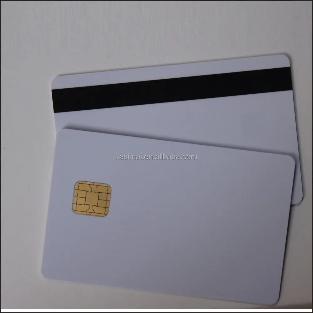 JAVA akıllı kart 100% başlatıldı jcop21-36k/J2a040 beyaz kart ile 2 parça Hico manyetik şerit