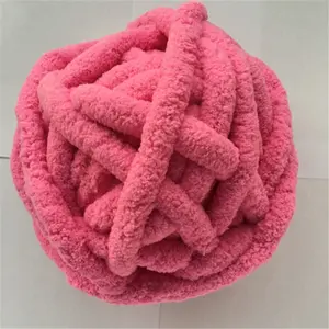 Polyester Chenille Yarn Patterns For Sexy Girls Knitting Scarf and Hat