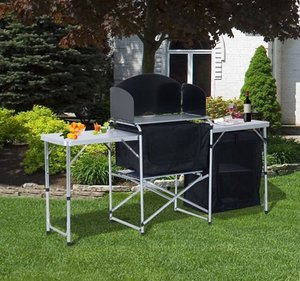 <span class=keywords><strong>Meuble</strong></span> <span class=keywords><strong>de</strong></span> <span class=keywords><strong>rangement</strong></span> pliant portable en aluminium pour barbecue <span class=keywords><strong>de</strong></span> <span class=keywords><strong>camping</strong></span> extérieur, table <span class=keywords><strong>de</strong></span> cuisine extérieure en MDF 5mm, vente en gros d'usine - Product Image 3