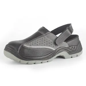 Elegante sandalo in vera pelle SRC CE con punta in acciaio e piastra in acciaio senza <span class=keywords><strong>scarpe</strong></span> antinfortunistiche in pizzo stivale <span class=keywords><strong>da</strong></span> <span class=keywords><strong>lavoro</strong></span> estivo antiscivolo thailandia - Product Image 1