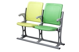 Indoor Outdoor Use Plastic <strong>Seats</strong> Blow Molding VIP Folding <strong>Stadium</strong> <strong>Chair</strong> for Basketball Fixed Seating with Aluminum Leg CS-GZY-L - Product Image 6