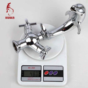 الحمام مزدوجة مقبض النحاس حوض صنبور دولفين الحيوان شكل صنبور حوض خلاط - Product Image 2