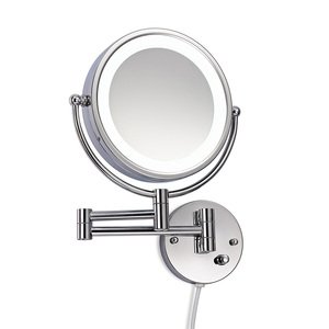 Double Sided Arm Extending Wall Mount Bathroom <strong>Vanity</strong> <strong>Led</strong> <strong>Mirror</strong> With Lights and Magnification 10X - Product Image 1