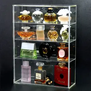 High-quality clear acrylic perfume display case, plexiglass perfume display case, plastic perfume display case