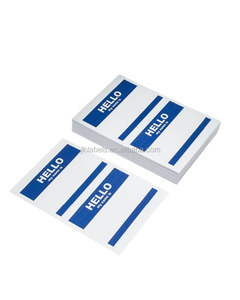 Auto etiquetas adhesivas nombre Mi nombre <span class=keywords><strong>es</strong></span> etiqueta engomada 3.5 "x 2.25" por etiqueta 2 etiquetas por hoja - Product Image 2