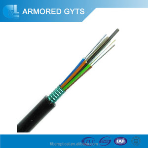 PBT tubo holgado blindado aérea 24 vigescola centrales coaxil cable de fibra óptica - Product Image 1
