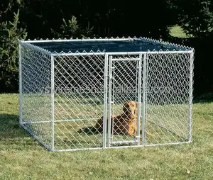 Vuelos de enlace de cadena perreras valla de enlace de cadena para las jaulas de perros, venta directa