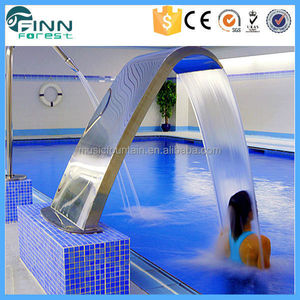 sản phẩm spa hồ bơi bằng thép không rỉ cá heo hình dạng prefab thác nước - Product Image 3