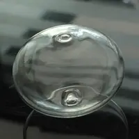 2018 Handblown lampwork flache runde klarglas hohl perlen