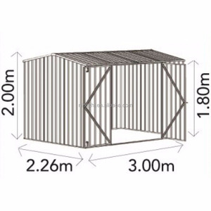 Cobertizo <span class=keywords><strong>de</strong></span> jardín <span class=keywords><strong>de</strong></span> estructura <span class=keywords><strong>de</strong></span> acero <span class=keywords><strong>de</strong></span> metal medio, cobertizo jardín para mascotas o almacenamiento <span class=keywords><strong>de</strong></span> herramientas - Product Image 2