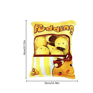 Japanese Food Toy Pillows 8 Cute <strong>Mini</strong> Stuffed Pudding Chicks <strong>Dinosaures</strong> Piggies Unicorns Per Food Pillows - Product Image 5