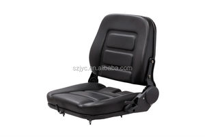 Ajustable asiento carretilla elevadora negro PVC cuero con apoyabrazos cinturón <span class=keywords><strong>de</strong></span> <span class=keywords><strong>seguridad</strong></span> YH-16 - Product Image 2