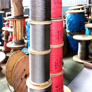 Wire Rope 6x19 12mm 1x7 1x19 7x7 6x19+IWRC Round Strand Steel Wire Rope For Cableway Galvanized Steel Wire Rope