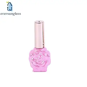 Großhandel stilvolle minimalist ische Nagellack flasche mit Blumen bezug