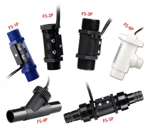 Venta al por mayor, interruptor de flujo de agua de 1/2 ", 1/4", 3/4 ", plástico/sus304/latón/sensor de flujo de pistón