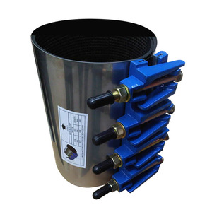 <strong>Ductile</strong> <strong>iron</strong> water <strong>pipe</strong> <strong>repair</strong> <strong>clamps</strong> stainless steel VORTEX single band double band casting - Product Image 2