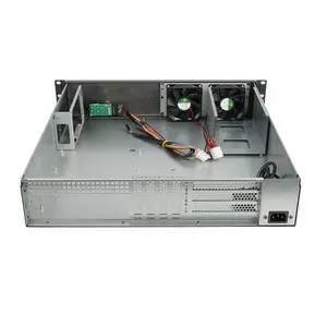 2U 19 इंच rackmount औद्योगिक सर्वर मामले का समर्थन ATX MB HDD रैक घुड़सवार मामले