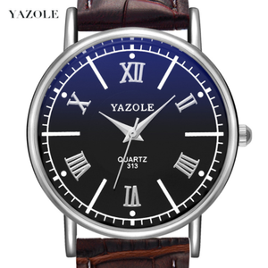 YAZOLE D <span class=keywords><strong>313</strong></span> Montres de couple à vendre en gros en Chine, montres à quartz pour hommes, logo personnalisé, montres-bracelets pour les amoureux - Product Image 3