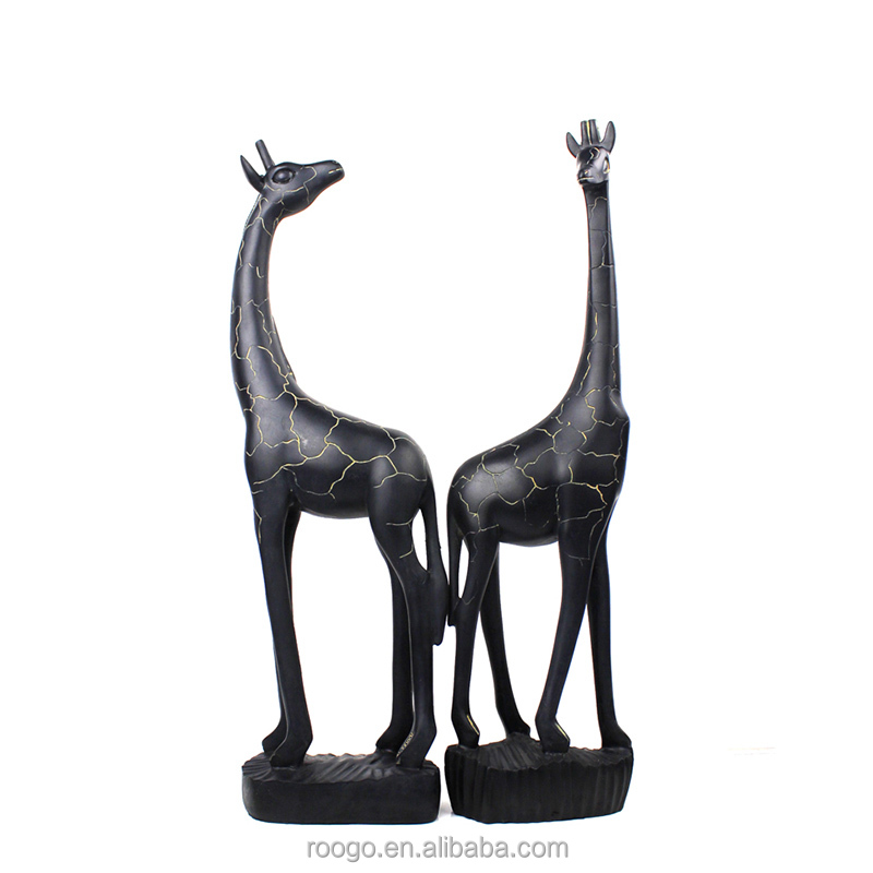 Roogo полирезиновые черные фигурки жирафов для продажи