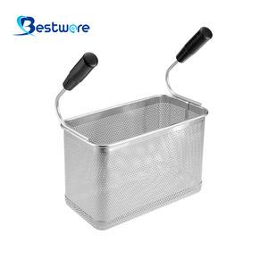 Colander Edelstahl Frittierkorb Lưới Thương Mại Thép Không Gỉ Sâu Lọc Mì Ống Nồi Mì Giỏ - Product Image 2