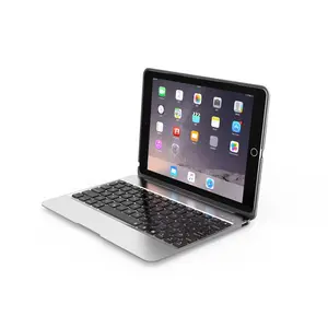 Zarif rahat alüminyum alaşım kablosuz Bluetooth klavye kapağı iPad kılıfı Pro 9.7