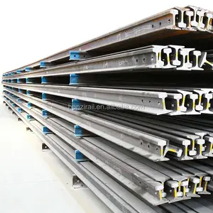 R260 U71mn material grade Crane Rail Steel Qu70 Qu80 Qu100 Qu120 railway track