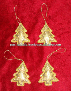 Tree Shape Christmas Hanging Embroidered Elegant Ornament - Product Image 1