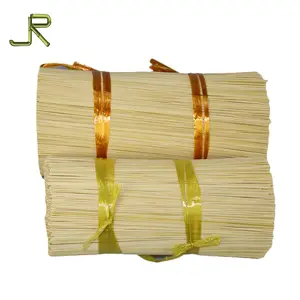 Kolayca Temizlenmiş doğal 1.2mm yuvarlak tütsü yuvarlak agarbatti barbekü bambu çubuk