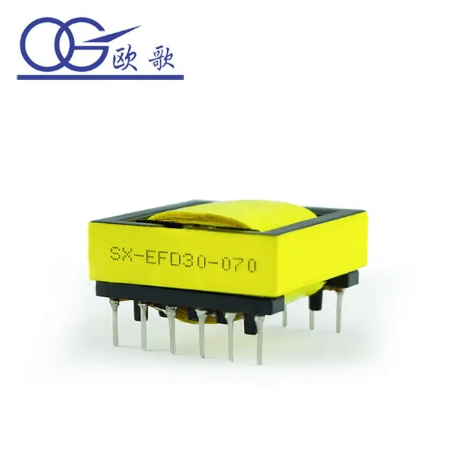 Proveedor de China Potencia industrial 24V 12V EFD30 Transformador electrónico de alta frecuencia horizontal