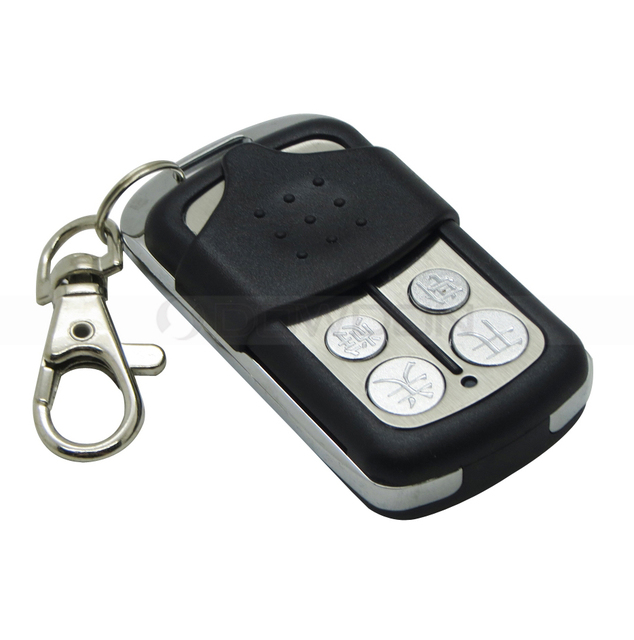Keychain 4 Buttons 433.92Mhz RF Duplicator Metal Clone Remote Control Transmitter for Garage Door