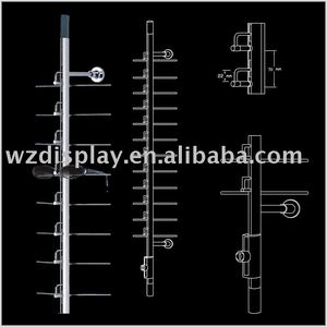 Thanh Trưng Bày Kính Mắt Khóa; Cột Trưng Bày Kính Gắn Tường; Giá Trưng Bày Kính Râm Có Thể Khóa - Product Image 2