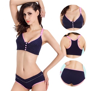 All'ingrosso reggiseni di maternità di <span class=keywords><strong>cotone</strong></span> Sexy per l'<span class=keywords><strong>allattamento</strong></span> al seno per le donne incinte Design di chiusura frontale per prevenire il cedimento del Logo sulla vita - Product Image 5