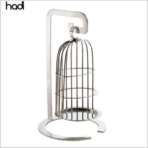 Antiche gabbie per uccelli dorate con supporto per ristoranti in acciaio inossidabile utensili da Buffet moda per matrimonio e pomeriggio torte da tè - Product Image 2