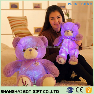 Füllte Bunte LED-Licht Plüsch Schöne Teddybär Puppe Geschenk Baby Spielzeug kinder geschenk - Product Image 3