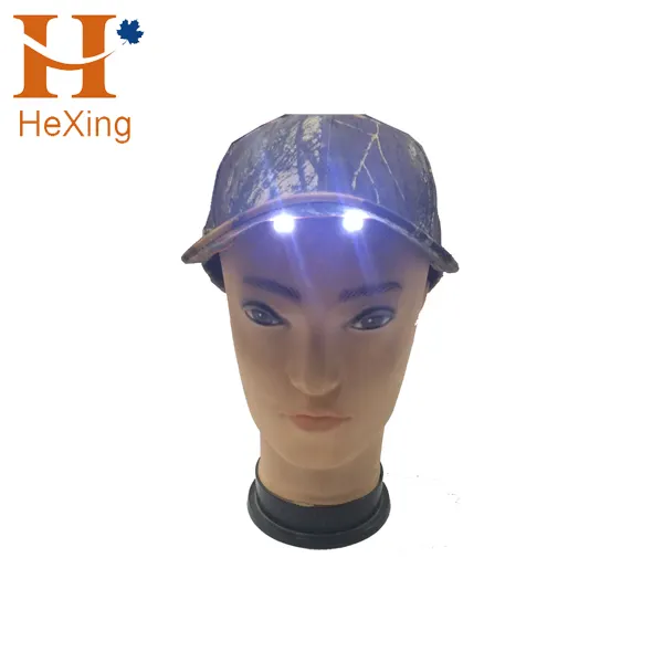 Factory Price Wholesale LED Hat and LED Cap Custom Embroidered Logo baseball caps with built-in led lights