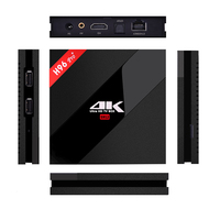 جهاز استقبال تلفزيوني H96 Pro Plus S912 بذاكرة 3 جيجابايت وتخزين 32 جيجابايت يعمل بنظام أندرويد 7.1 مع معالج Amlogic S912 وواي فاي 2.4 جيجاهرتز/5.8 جيجاهرتز ومشغل أندرويد تي في بدقة 4K وصندوق تلفزيون عربي