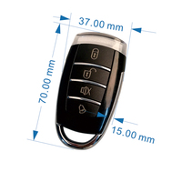 Télécommande universelle RF 433 MHz pour maison intelligente, sans fil, 4 boutons, télécommande de haute qualité pour porte de garage
