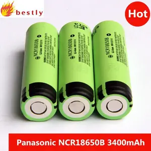 Free shipping 200 pieces Original Pa na so nic NCR18650B Battery 3.7v 3400mah li-ion battery cells NCR18650B