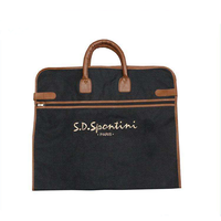Housse de vêtement pliable portable en polyester 600D Semapak avec poignée en cuir, réutilisable, personnalisable en couleur et logo