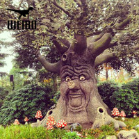 Hareketli Konuşan Animatronik Ağaç, Macera Parkları ve Kamusal Alanlar İçin Metal ve Silikon Yapılı, İç/Dış Mekan Kullanımı