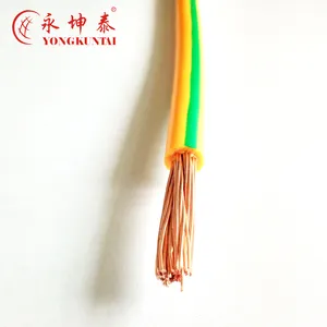 Kabel kawat datar berselubung PVC 450/750V kabel H07V-U H07V-R tunggal H05V-R